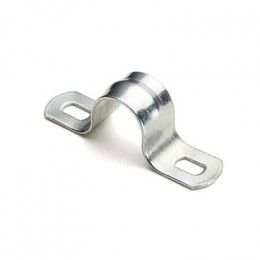 СКОБА МЕТАЛЛИЧЕСКАЯ ДВУХЛАПКОВАЯ СМД 25-26 (100 ШТ/УП) С ОТВЕРСТ