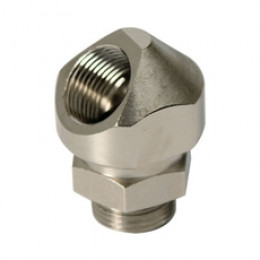 Адаптер поворотный градусов M63x1.5 IP68/IP67 никелированная латунь