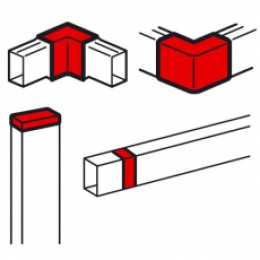 Торцевая заглушка/внутренний или внешний угол/накладка на стык - для мини-каналов Metra - 60x40 | 638198 | Legrand