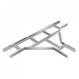 Отвод Т-образный лестничный "БЫСТРЫЙ МОНТАЖ" 80х400 | LTDS80*400х1.2 | КМ-профиль