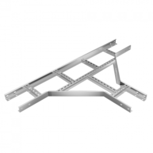 Отвод Т-образный лестничный "БЫСТРЫЙ МОНТАЖ" 80х400 | LTDS80*400х1.2 | КМ-профиль