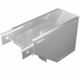 Угол вертикальный внешний R 50х100 мм с разворотом трассы на 90 град "ПЛЮС" | VLPDplus90-50-100-R | КМ-профиль