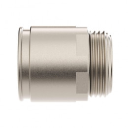 Муфта труба-коробка диаметр 32мм IP66/IP67 М32х1.5 никелированная латунь