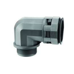 Муфта 90 градусов труба-коробка DN 12мм М20х1.5 полиамид черная