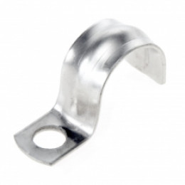 Скоба металлическая однолапковая СМО 21-22 отв. d 6,5 мм (100 шт/уп) | PR08.3744 | ПРОМРУКАВ