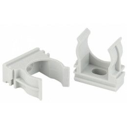 ЭРА Крепеж-клипса (cерый) для трубы d 25мм (10шт) (10/900/27000) | Б0043235 | ЭРА