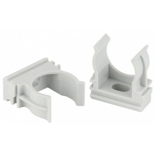 ЭРА Крепеж-клипса (cерый) для трубы d 25мм (10шт) (10/900/27000) | Б0043235 | ЭРА