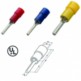 Штифт круглый, изолированный, 4-6/14, ПВХ (упак.100шт) | 260374 | Haupa